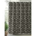 thumbnail image 3 of Abstract Contemporary, Bathroom Curtain 72 Inch Shower Stall Curtain with Hooks, Solid Minimalist Geometric Waterproof Polyester Bath Curtain Washable Bathtub Curtain 36''x 72'', 3 of 6