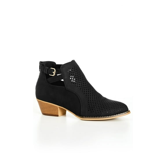 Cloudwalkers Women's Wide Fit Joanne Faux Leather Ankle Boots