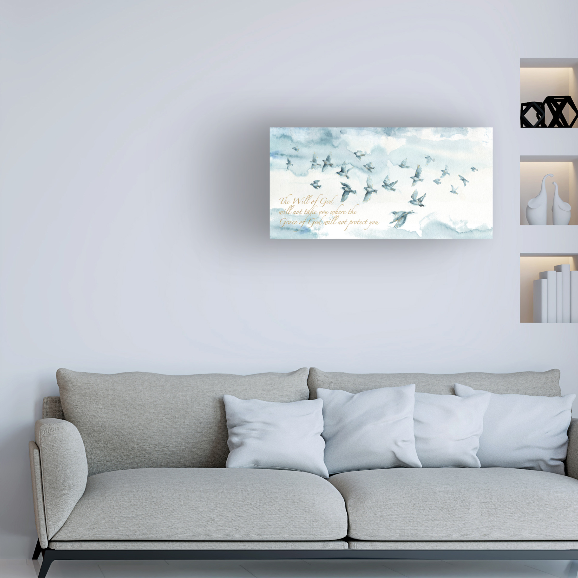 Trademark Fine Art "Indigold XIII with Script" Canvas Art by Lisa Audit