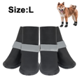 thumbnail image 2 of FloreceBien Botas para Perros Zapatos de Nieve de Invierno Impermeables de Cuero para Perros Cachorros con Tira Reflectante Suela de Goma Antideslizante Suave y cómoda, 2 of 5