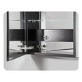 thumbnail image 5 of Robern PLM2430G 23.25 x 30 x 4 in. Flat Top & Polished Edge Non-Handed Reversible Classic Gray Interior Non-Electric PL Series Cabinet, 5 of 10