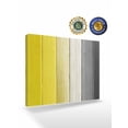 thumbnail image 2 of Yellow Gray Ombre Wall Art for Living Room, Canvas Picture Wall Decor for Bathroom Bedroom, Vintage Country Wooden Painting Artwork for Office Kitchen Hallway Dining Room Home Decorations 20"x24", 2 of 8