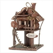 Zingz & Thingz 57070136 Wooden Log Cabin Treehouse Birdhouse