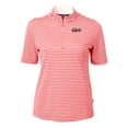 thumbnail image 2 of Women's Cutter & Buck Red Lansing Lugnuts Virtue DryTec Eco Pique Stripe Recycled Top, 2 of 3