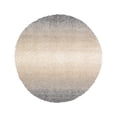 thumbnail image 3 of Unique Loom Hygge Shag Collection Area Rug - Gradient (5' Round Gray/Beige), 3 of 7