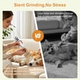 thumbnail image 5 of DSOOLO Dog Nail Grinder with 2 Lights,5 Speed Pet Nail Grinder for Small, Medium , Large Dogs and Cats，White, 5 of 8