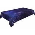 thumbnail image 3 of Tablecloth Galaxy Universe Table Cloth Rectangle Table 60 x 84 Inch Starry Night Sky Stars Outer Space Kitchen Decorations for Home Dinner Party, 3 of 6