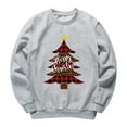 thumbnail image 5 of Lenago Women Christmas Tree Printed Pullover O-Neck Long Sleeve Blouse Tops Sweatshirt, 5 of 8