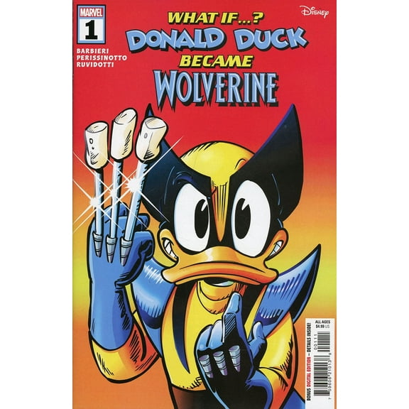 Marvel And Disney: What if ? Donald Duck Became Wolverine #1 VF ; Marvel Comic Book