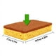 thumbnail image 2 of Paquete de 24 Esponjas Exfoliantes Naturales una Base de Plantas, Esponjas Depuradoras de Fibra de Palma con Esponjas Compostables Biodegradables Que No Rayan, 2 of 5