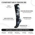 thumbnail image 3 of Bixox Elegant Feathered Floral Wings Print Compression Socks,Compression Socks Women & Men Circulation for Medical,Running,Athletic, 3 of 7