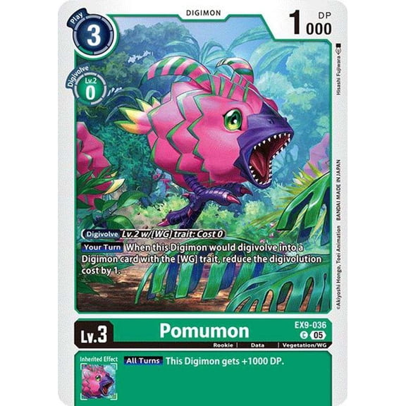 Digimon Versus Monsters Common Pomumon EX9-036