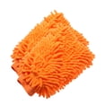 thumbnail image 1 of 2uds Chenille Coche Limpieza Esponja Doble Lado Suciedad Lavado Herramienta naranja, 1 of 1