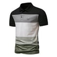 thumbnail image 3 of Kakina CMSX Summer Shirts for Men Clearance Men Summer Casual Buttons Turn-Down Collar Short Sleeve Loose Shirt Tops, 3 of 7