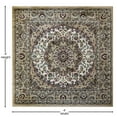 thumbnail image 3 of Flash Furniture Mersin Collection Square Traditional Black, Burgundy, Green, Beige, Ivory Area Rug, 4' x 4', 3 of 4