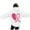 White, variant on GEWSEY Hoodies for Women Pink Ribbon with Heart Graphic Top Breast Cancer Awareness Support Sweatshirt (Beige, M)