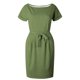 thumbnail image 5 of Vestido de verano para mujer con cinturón: manga corta, informal/para salir, fácil de cuidar, versátil para diversas ocasiones., 5 of 5
