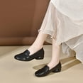 thumbnail image 1 of HOSHOSE Womens Flat Shoes Soft Heels Design Round Toe Slip-Ons for Dresses Formal Occasions Non-Slip Low Heel, 1 of 3
