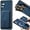 Blue, variant on for Samsung Galaxy A16 Case with Detachable Credit Card Holder Slot, Magnetic Slim Scratch Resistant Ultra-Thin Case for Samsung Galaxy A16. TCK-Retro Purple