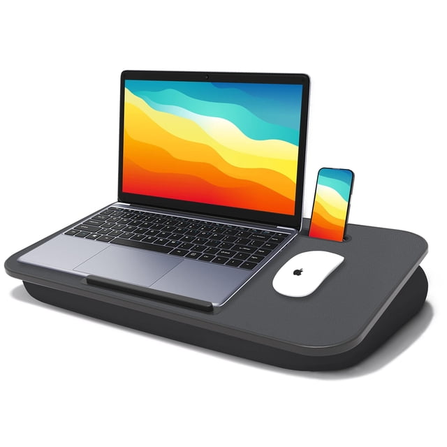 Escritorio portátil Lap Desk MillHome con cojín para portátil de hasta 17 pulgadas