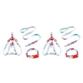 thumbnail image 3 of Methold 3 unids/set collar para mascotas correa de aleación de zinc Clip de impresión ajustable arnés para caminar lavable personalizado rosa M Rosado METRO, 1.5x120cm 2piezas Methold CBP327552, 3 of 6