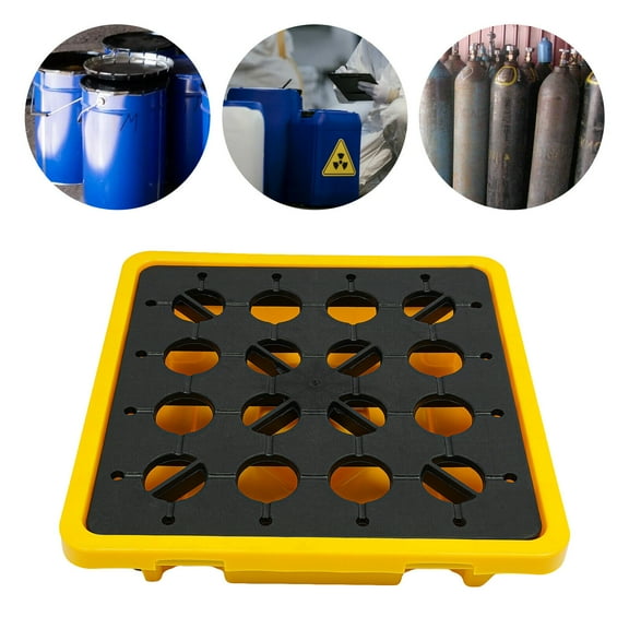 Spill Containment Platform, Spill Containment Pallet, Yellow and Black