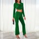 thumbnail image 3 of Conjunto de 2 piezas para mujer, camisa con purpurina ostentosa, pantalones, trajes estéticos cómodos y brillantes Hugtrwg Para estrenar, 3 of 7