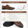 thumbnail image 7 of HA-EMORE Men's Oxford Dress Shoes Leather Cap Toe Formal Business Shoes Lace Up, Leather Stylish Lace-up Wingtip Brogues, Business Casual Formal Derby Shoe, 7 of 7