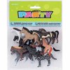 Unique Industries Assorted Colors Horse Party Favors, 10 Count