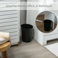 thumbnail image 4 of Bath Bliss 5L Iron Trash Can in Matte Black - 7.7" x 9.6", 4 of 7