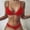 Red, variant on Aloohaidyvio tropical swimsuits for women,Womens Solid Two Piece Sexy Bikini Push-Up Pad Swimwear Swimsuit Beachwear Set,Clearance Swimsuits for Women 2 Piece
