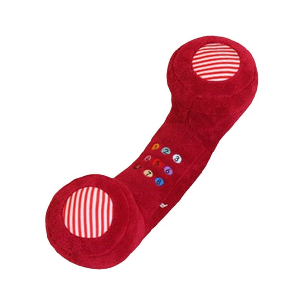 Almohada con forma de teléfono, juguete de peluche para fiestas, cómoda decoración para el hogar, bonitos regalos suaves, adorno rojo para Navidad, sa