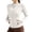 White, variant on Alkepwun Sun Protection Clothing Women Long Sleeve Hoodless Mock Neck 3D-Cut Slim Full Zip Athletic Jackets UPF 50  Golf Athletic Lightweight Coat with Pockets