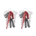 thumbnail image 2 of Juego de 2 decoraciones para botas vaqueras con cordón, plumas, cintas de satén y lazos elásticos, ideal para bodas, rodeos y eventos temáticos., 2 of 6