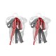 thumbnail image 2 of Juego de 2 decoraciones para botas vaqueras con cordón, plumas, cintas de satén y lazos elásticos, ideal para bodas, rodeos y eventos temáticos., 2 of 6