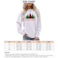 thumbnail image 5 of Camisas de Navidad para mujer, cuello redondo, patrón de árbol, fibra de poliéster suave, camiseta de manga larga para mujer, para fiesta, oficina, 5 of 5