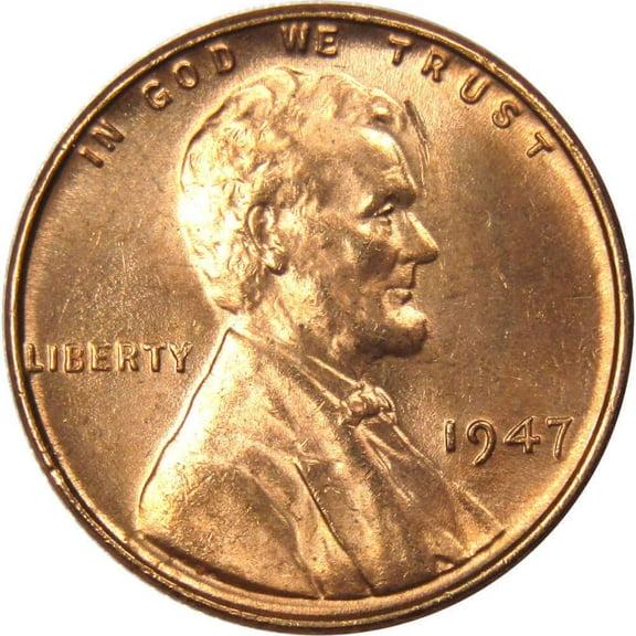 1947 Lincoln Wheat Cent BU Uncirculated Mint State Bronze Penny 1c Coin