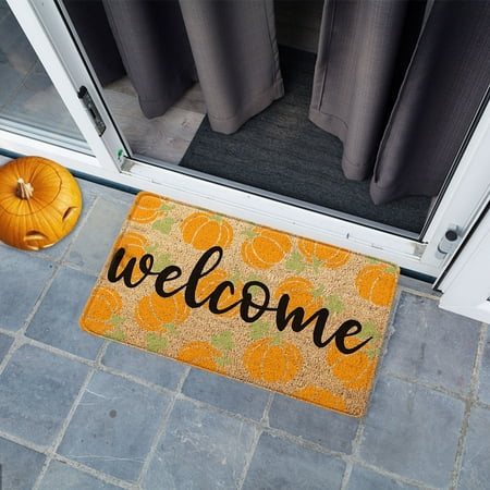 

lulshou Halloween Decorations Halloween Door Mat Cartoon Floor Mat Hallway Kitchen Foot Mat Soft Non-slip