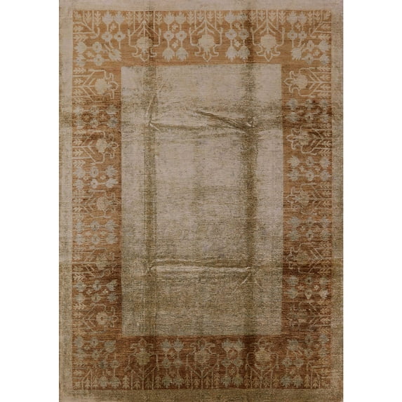 Ahgly Company Machine Washable Indoor Rectangle Industrial Modern Orange Salmon Pink Area Rugs, 2' x 3'