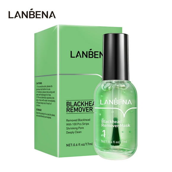 LANBENA Blackhead Remover Mask, Blackhead Remover Mask Peel Off Blackhead Mask 2 in 1 Green Tea Oil Blackhead Removal 100 Pcs Blackhead Remover Mask for Pores, Nose, Chins & Face