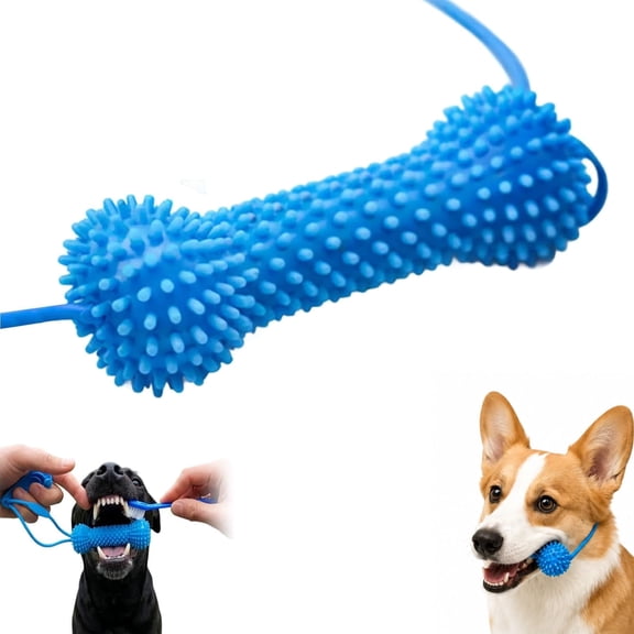 Dual-Action Canine Dental Prop, Dog Dental Chews Toy for Easier Teeth Brushing, Pet Oral Care for Small, Dog Mouth Opener for Medium and Large Dogs