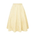 thumbnail image 4 of Tdoqot Girls Plaid Skirts with Pockets- Elastic Waist Cute Summer Flowy Casual Kids Maxi Skirts Khaki Size 8, 4 of 6