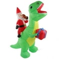 thumbnail image 3 of Linda y Divertida Decoración Inflable de Dinosaurio Navideño con Luces LED Incorporadas Decoraciones Navideñas para Fiestas Accesorios de Escenario Oficina Decoración ANGGREK Otros, 3 of 8