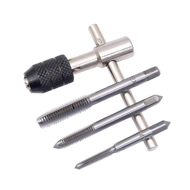 6PCS/Set Tap Drill Wrench Tapping Threading Tool M3M8 Screwdriver Tap