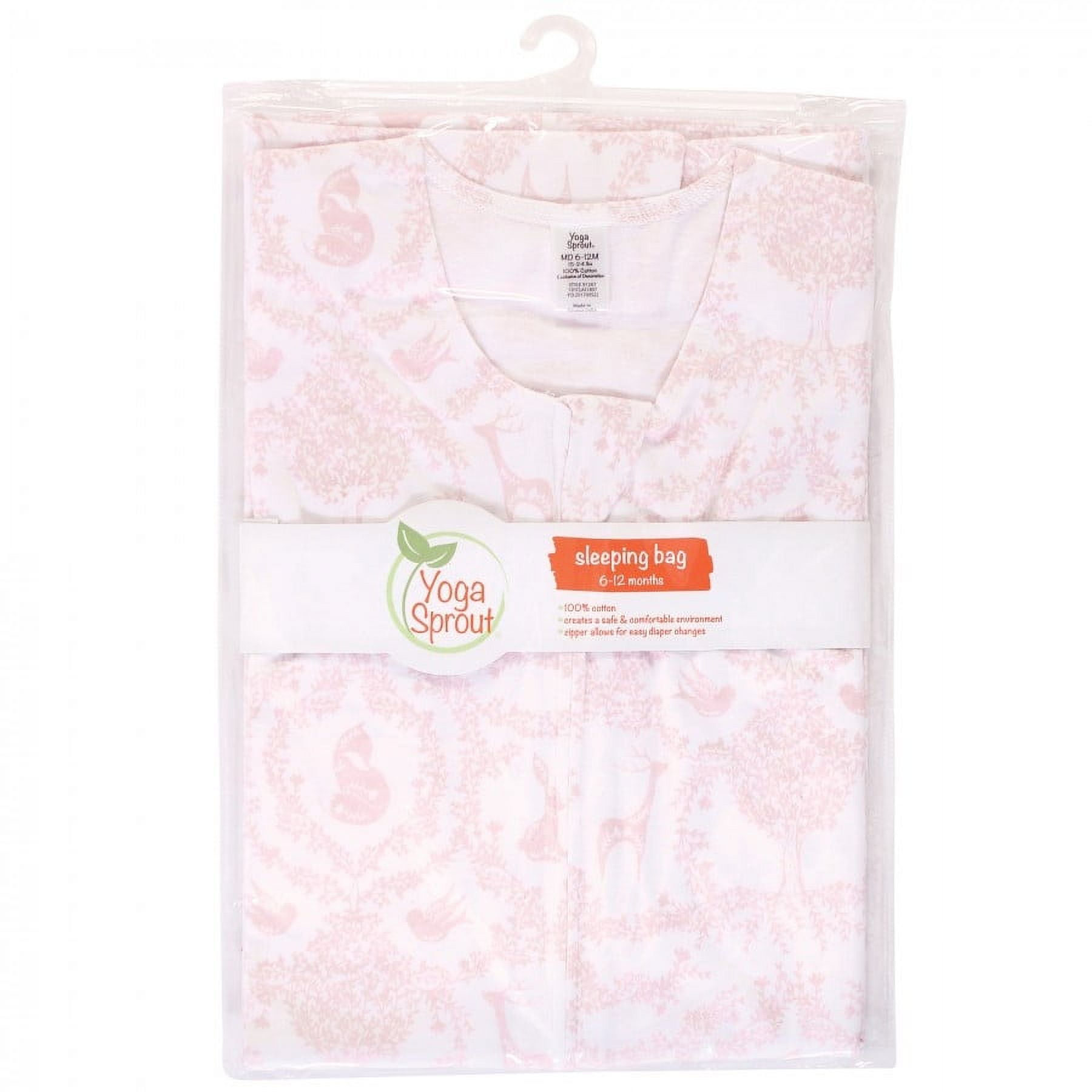 Yoga Sprout Baby Girl Sleeveless Jersey Cotton Sleeping Bag, Sack, Blanket, Lace Garden, 12-18 Months