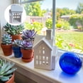 thumbnail image 6 of White Ceramic Christmas Village House Tea Light Holder, Decorative Seasonal Accent, Versatile Display, for Christmas Tree, Mantel, Shelf, Doorway, Living Room and Holiday Party Decor, 6 of 7