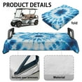 thumbnail image 6 of Yuyamidu Whilpool Tie Dye olf Cart Covers 2 Passenger Club Car Seat Towel Blue Golf Cart Seat Blanket Universal Fit 2-Seat Golf Cart, Soft Flannel, 6 of 8