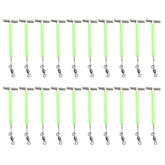 YIGSECU 20Pcs 3 Way Rolling Swivels Balance Crosses Line Fishing Swivels Stainless Steel