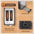 thumbnail image 4 of Pantalla táctil Toaster Mecity 2 Slice de 1,5 cm de ancho, ranura de 825 W, 4 of 8