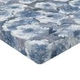 thumbnail image 4 of Ambesonne Floral Fitted Sheet, Modern Flowers Grunge Print, Twin Size, Blue Grey and Ceil Blue, 4 of 5